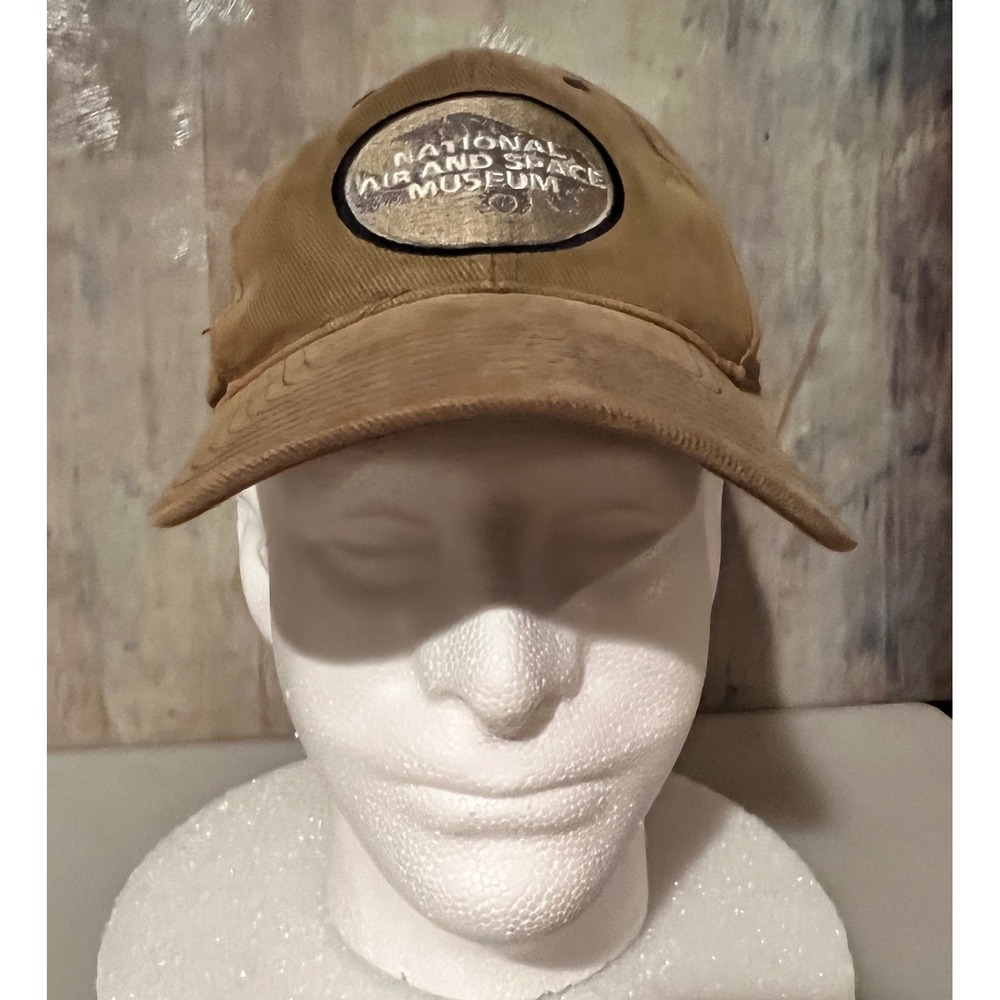 Smithsonian National Air and Space Museum Hat Adult OSFM Tan Good Corduroy Patch